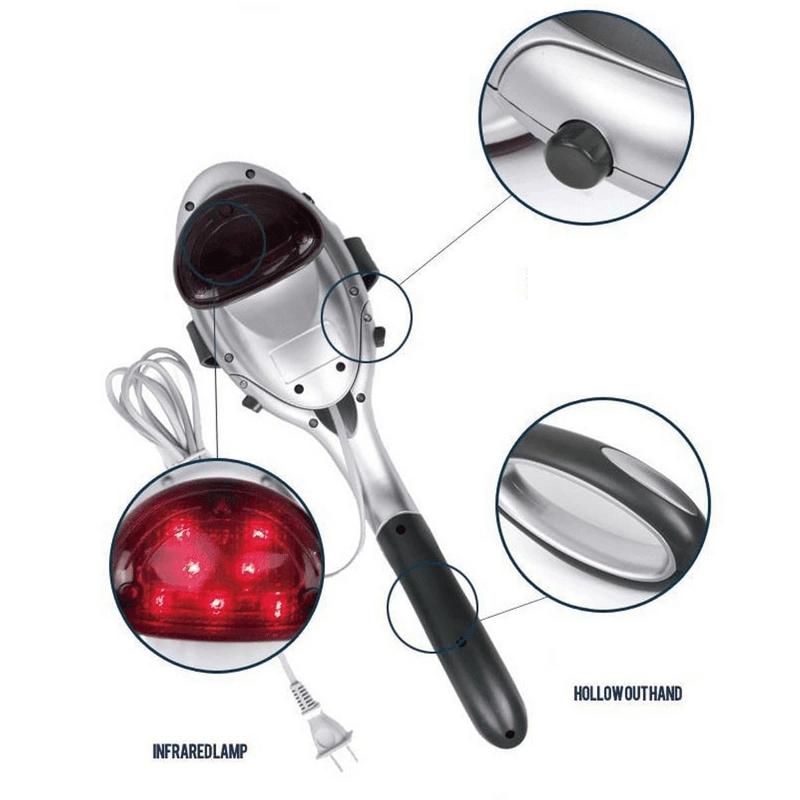 Electric handheld body massager infrared