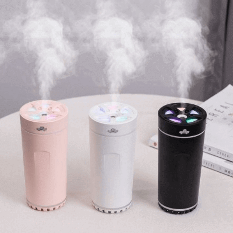 Multi-purpose turbine humidifier colorful night lamp