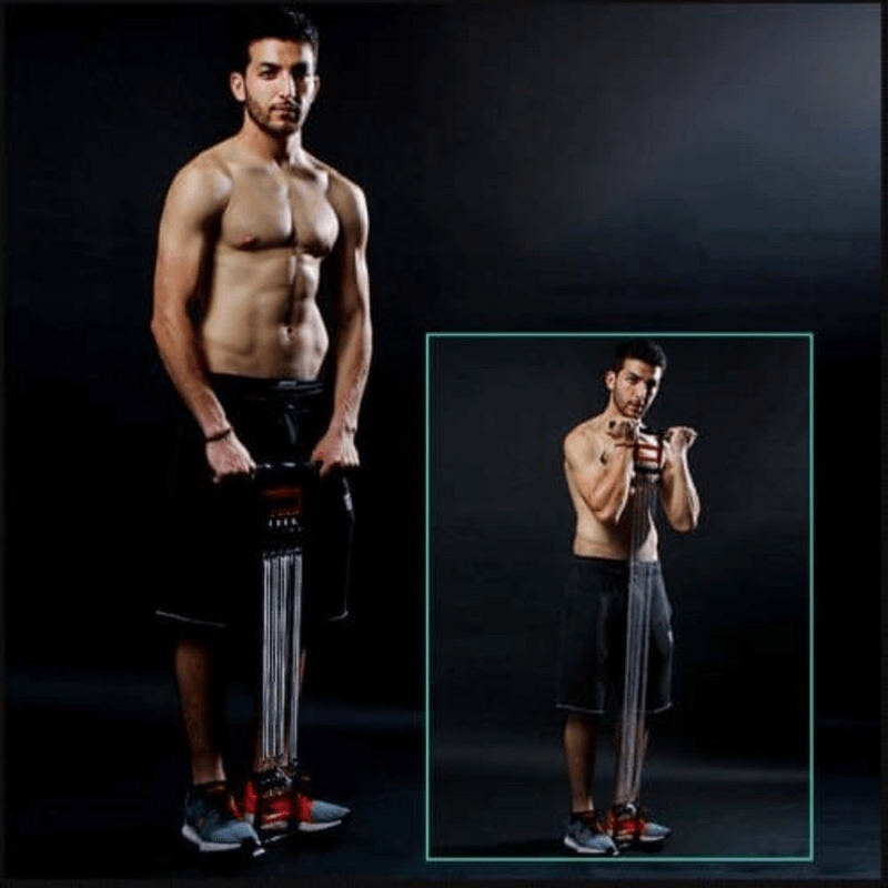 Multifunctional tummy trimmer hand gripper pull-up bar