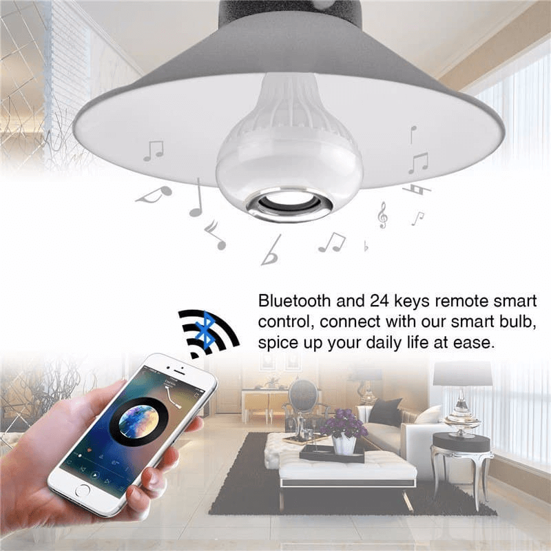 2 in 1 rgb led light and wireless speaker 12w