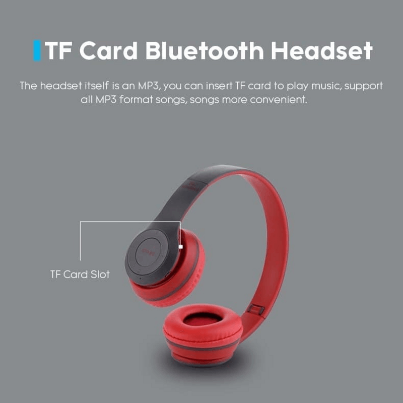 Bluetooth stereo wireless headset subwoofer headphones