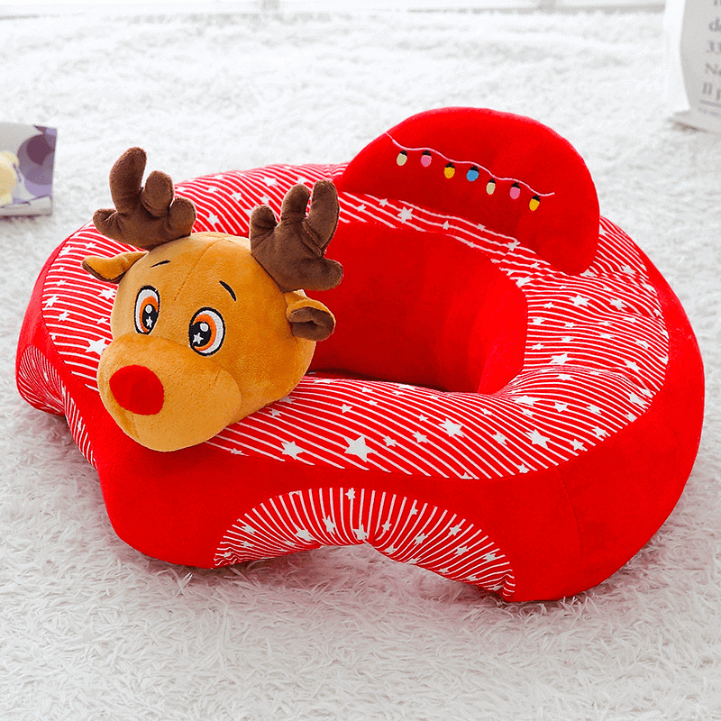 Back support character baby floor seat