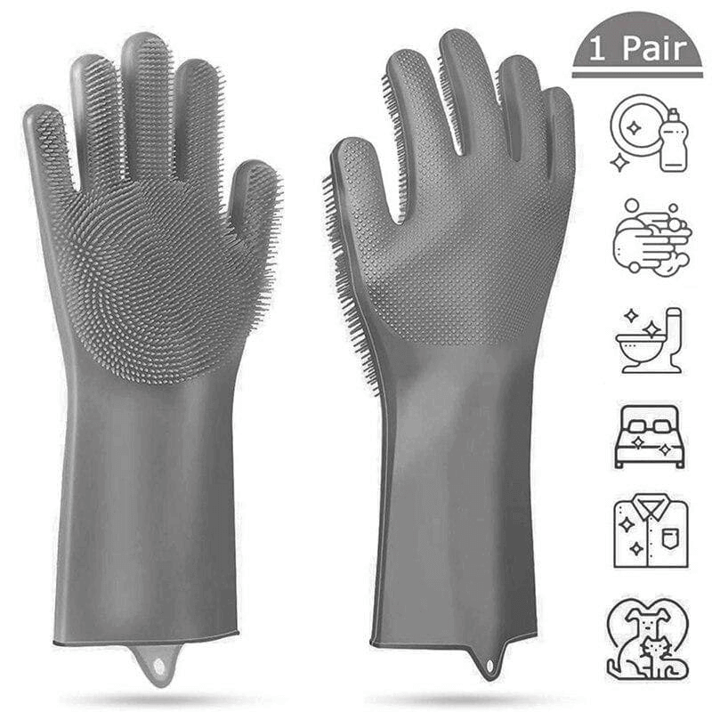 Dishwashing gloves- silicone kitchen scrub