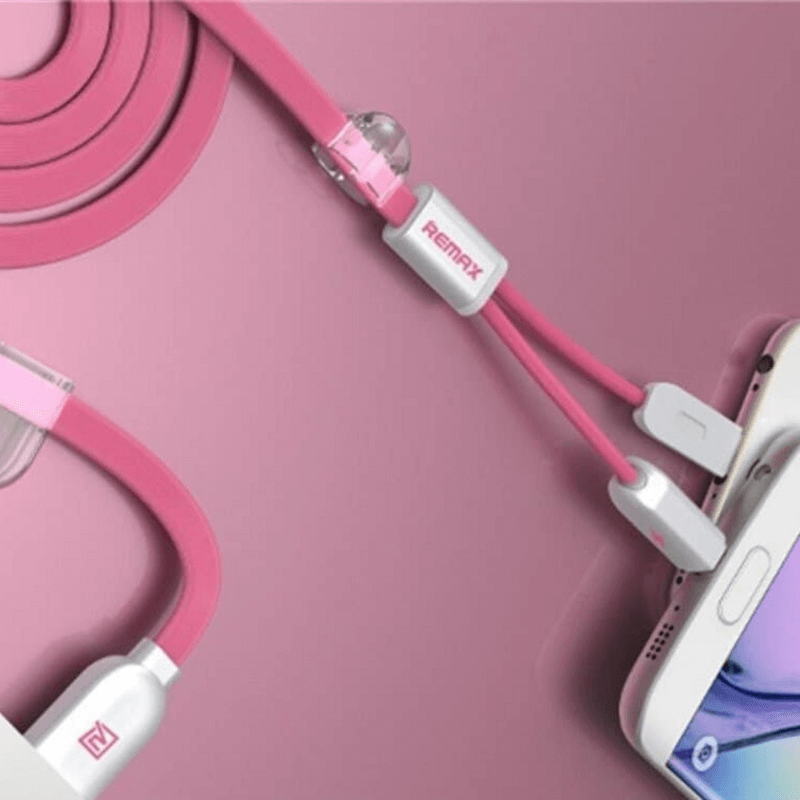 Remax 2 in 1 usb cable magnetic charging