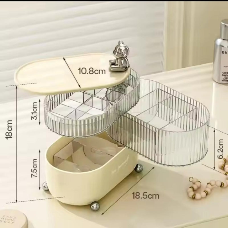 Rotating jewelry organizer