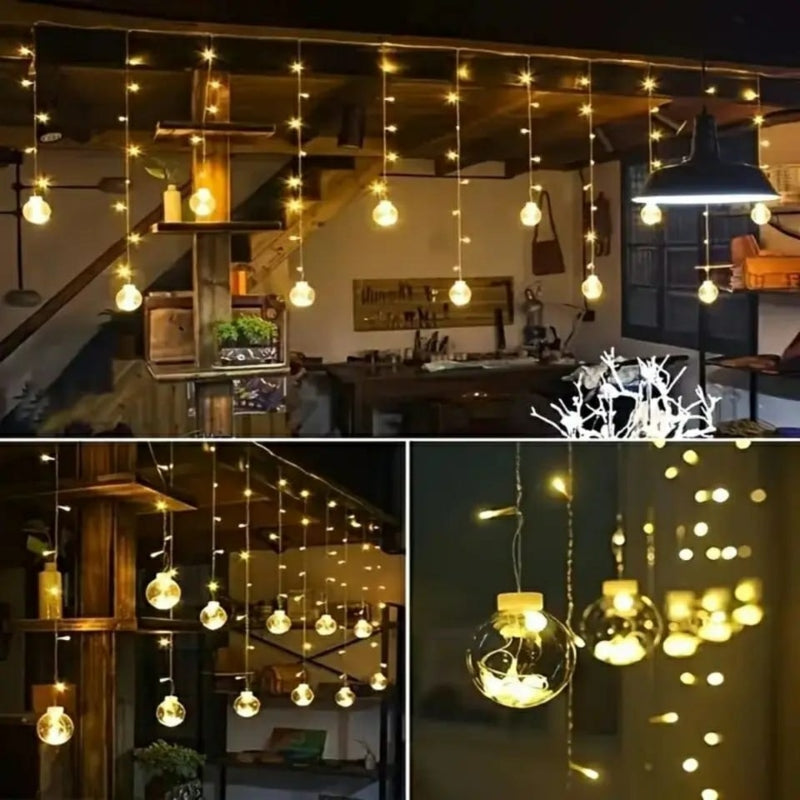 Led Wishing Ball Curtain String Light