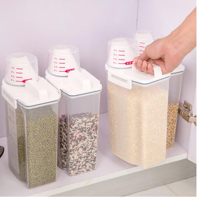 2.5l airtight food storage grain jar