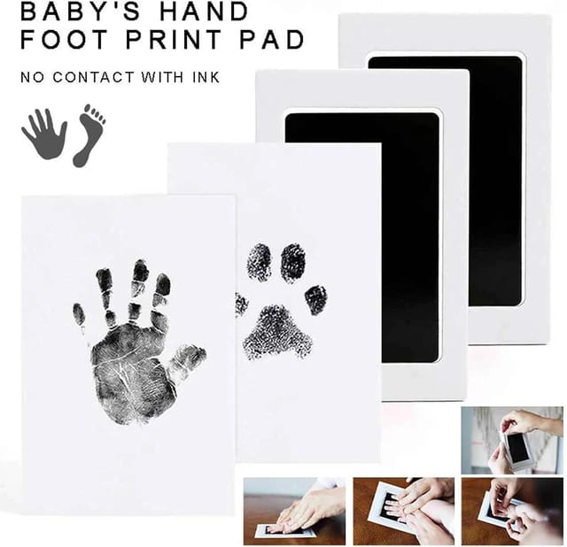 Baby Handprint and Footprint Photo Frame