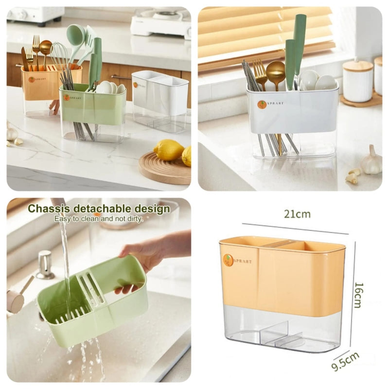 Acrylic cutlery holder