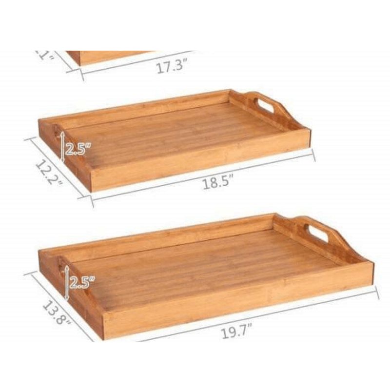 Wooden trays 3 pcs