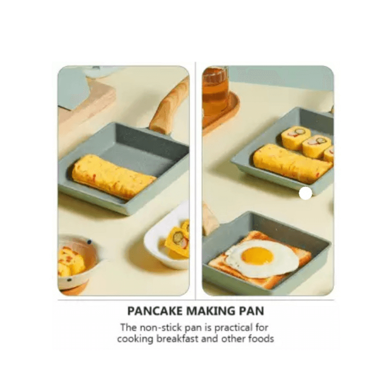 Nonstick stone square flat frying pan