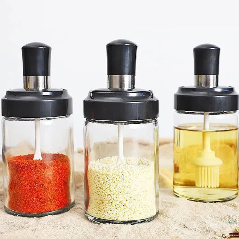Glass Seasoning Bottle Spice Jar