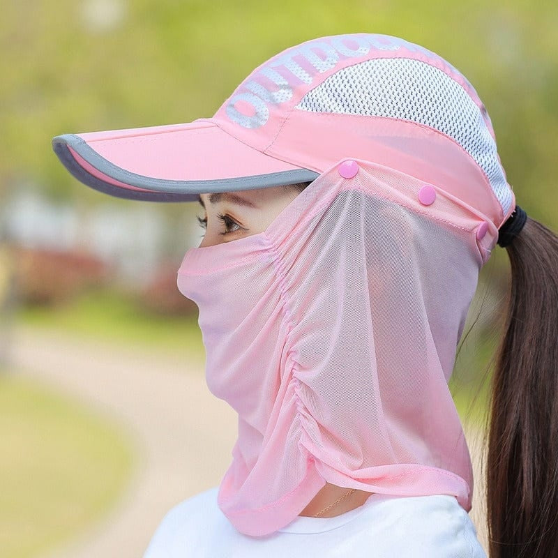 Sun Protection Hat Women's with mask