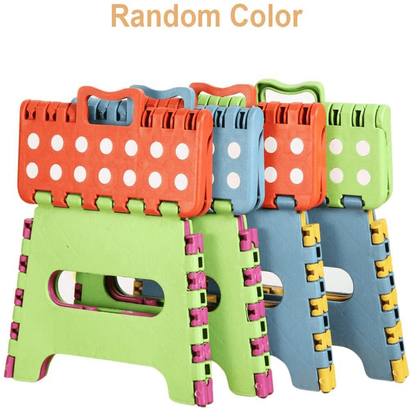 Non slip folding plastic stool