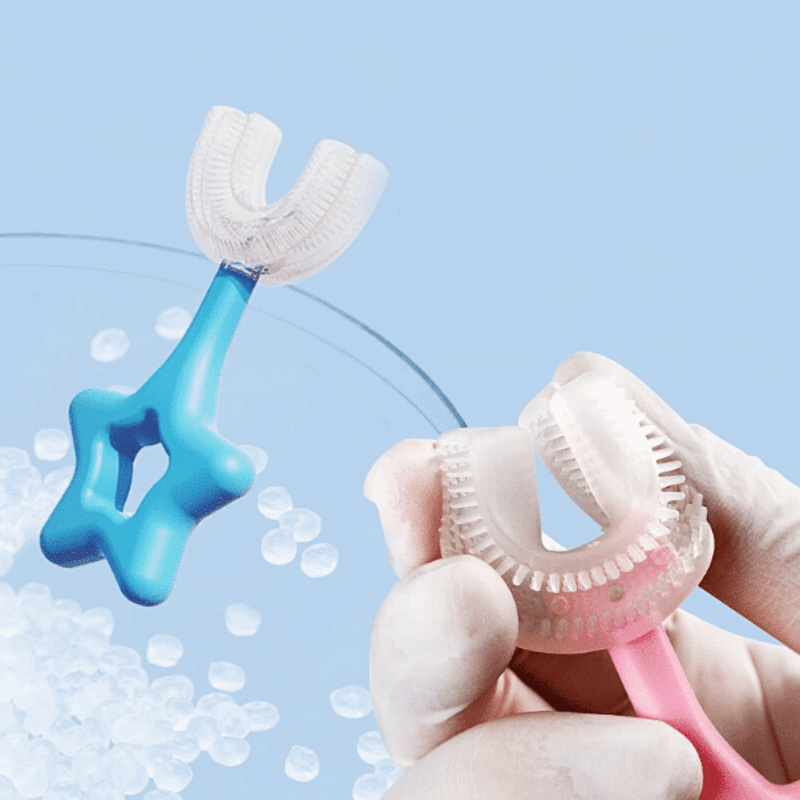 Kids u shape silicone toothbrush