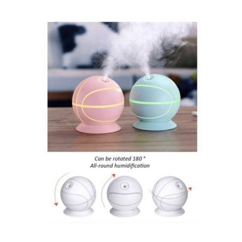 Rotatable basketball shaped air humidifier 240ml