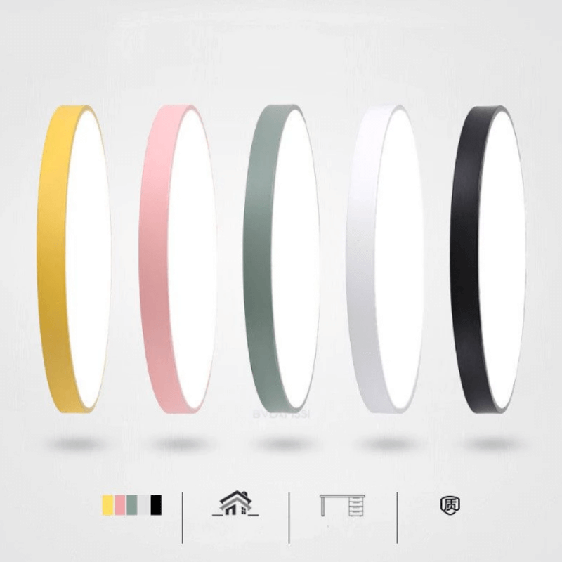 Modern nordic pastel colored ceiling light