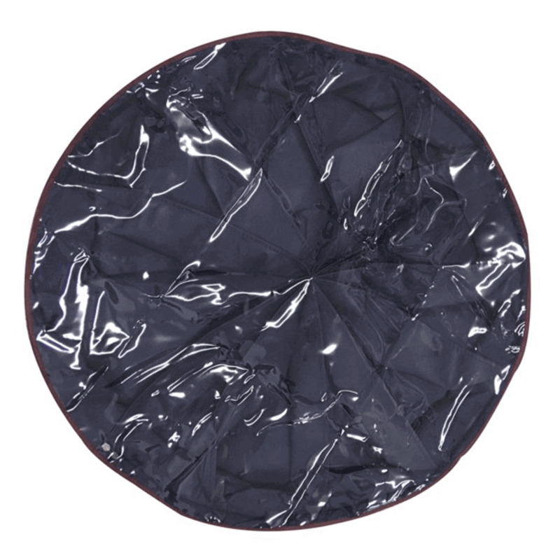 Foldable 12 pair round shoe organizer box