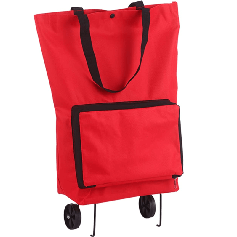 Foldable trolley bag grocery bags with wheels