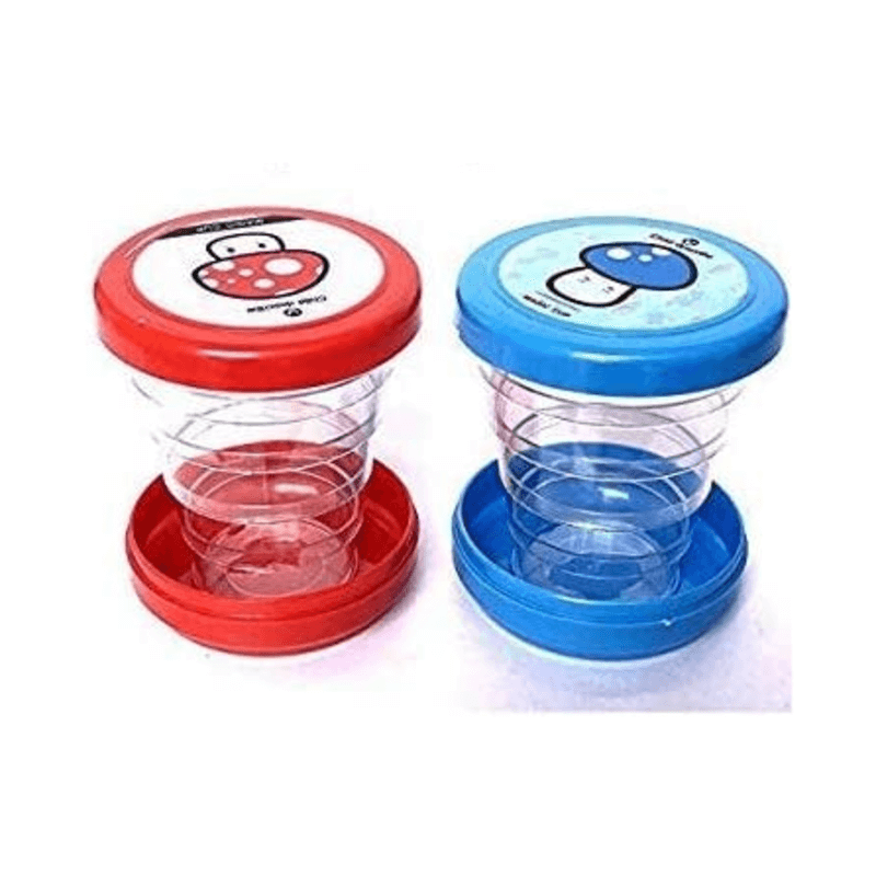 2 pcs collapsible magic cup mug glass