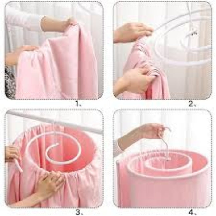 Metal-spiral drying hanger