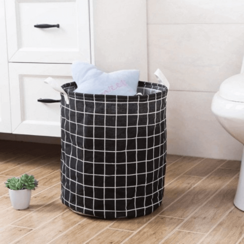Folding cloth waterproof laundry basket
