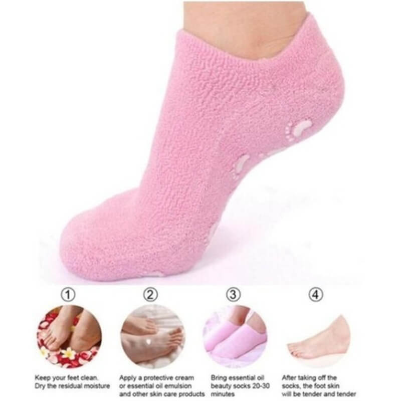 Moisturizing whitening exfoliating foot mask socks