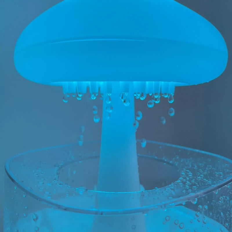 Rain cloud humidifier water drip with adjustable light