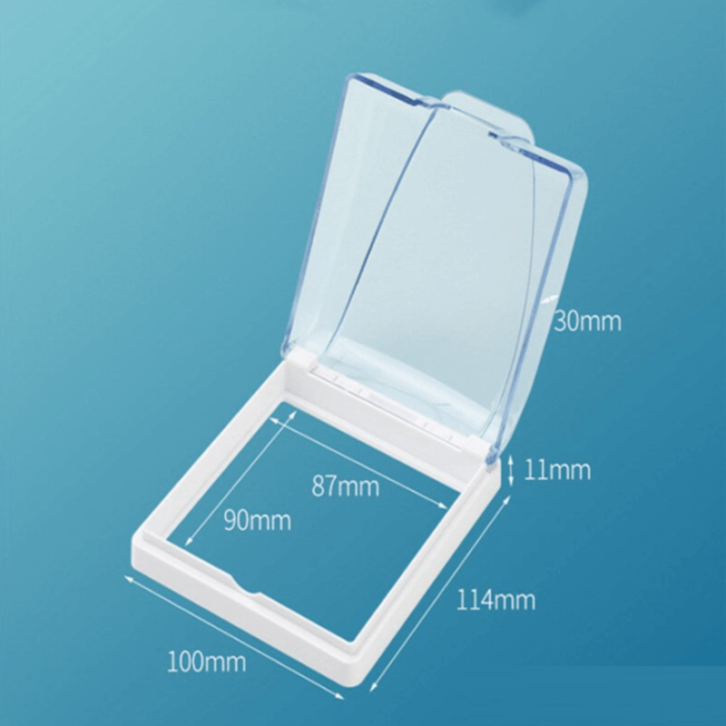 Self adhesive socket switch cover