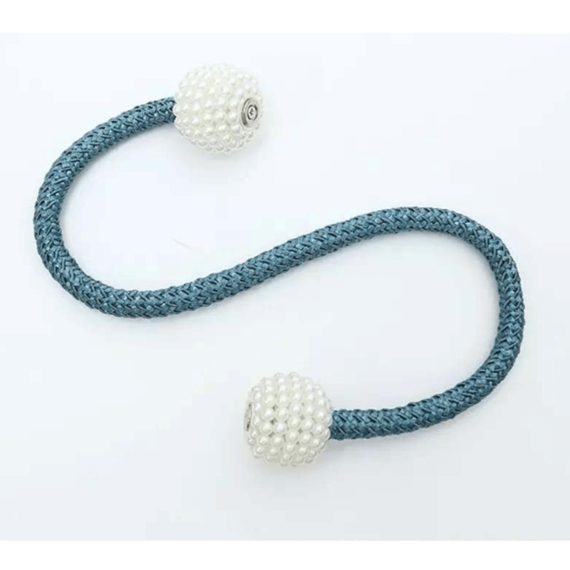 2 pcs magnetic pearl curtain buckle clip