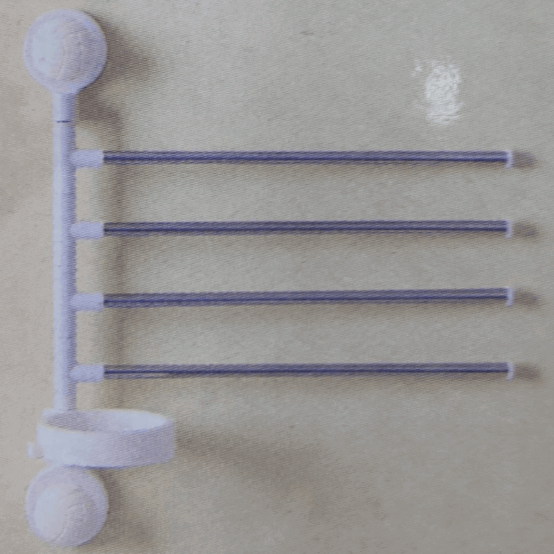 Rotating towel rack suction cup for bathroom