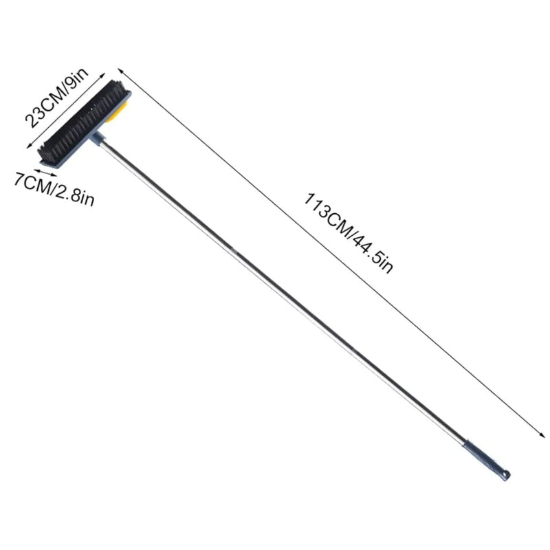 Brush viper mop with cleaner brush