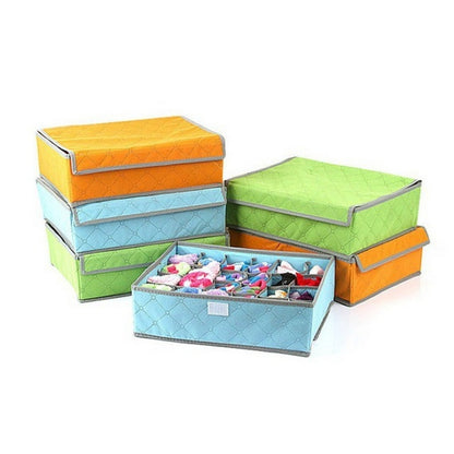Foldable fabric home storage bag organizer