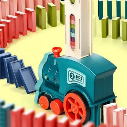 Battery operated dominos train