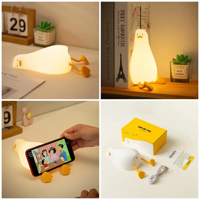 Lying Flat Duck Kids Night Light