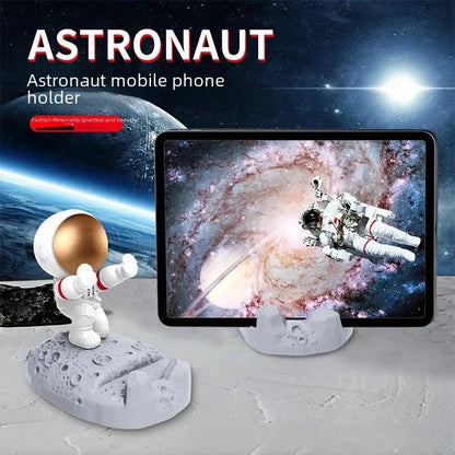 Astronaut plastic spacesuit figurine  phone holder
