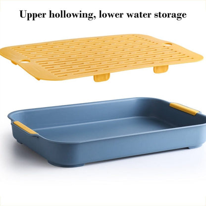 Rabbit Litter Box Double Layer Drain Tray