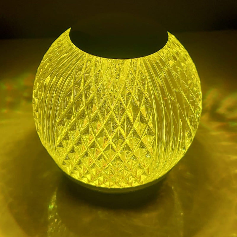 Glass round rgb lamp