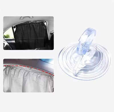 Car sunshade curtain- sucker fixing-silver coating cloth
