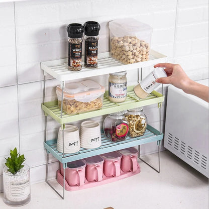 1 pc kitchen stackable shelf
