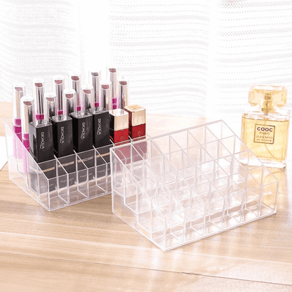 Lipstick-jewelry storage box, makeup organizer holder