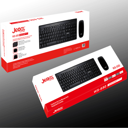 Jedel ws650 wireless keyboard and mouse combo