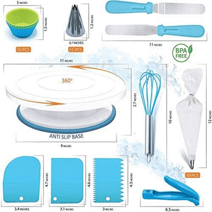 116 pcs pastry piping tips decorating set