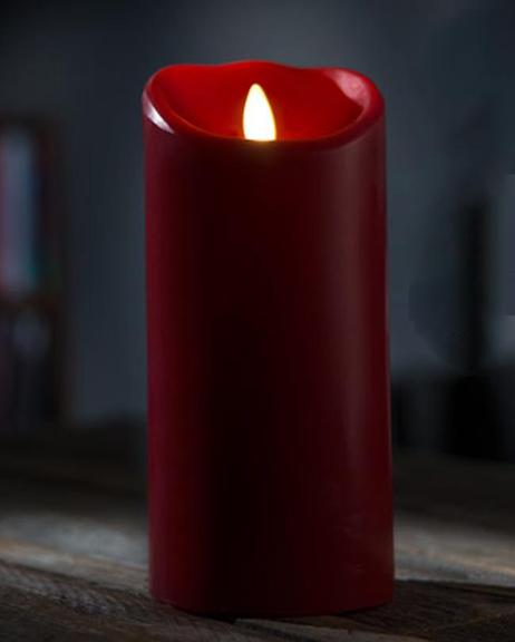Electric wax candle small - red