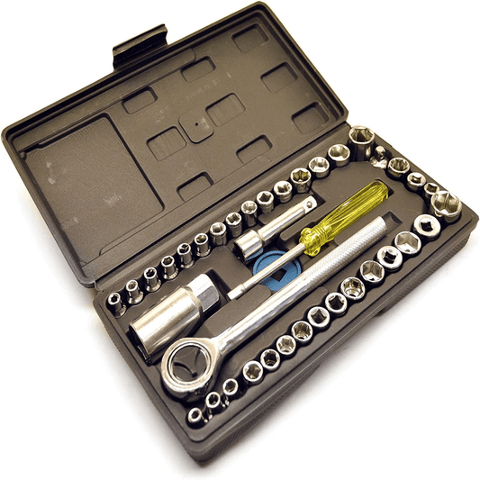 40-piece aiwa combination socket wrench tool set