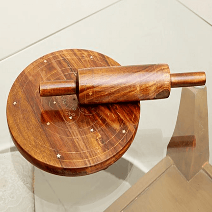 Chakla belna with brass engraving