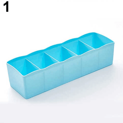 5 compartment underwear storage drawer organizer