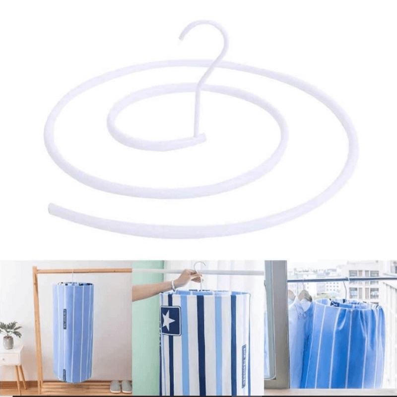 Metal-spiral drying hanger