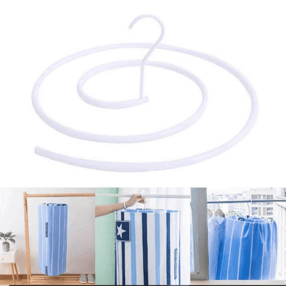 Metal-spiral drying hanger
