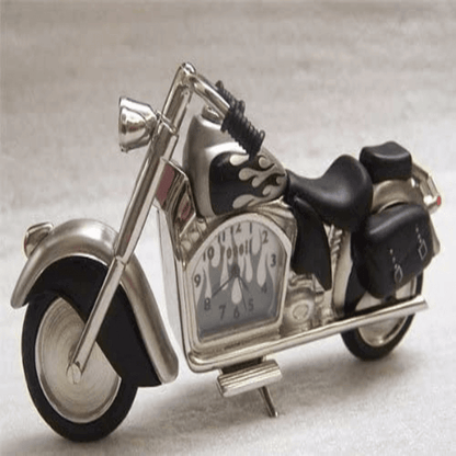 Fossil brand antique harley bike clock- metal black